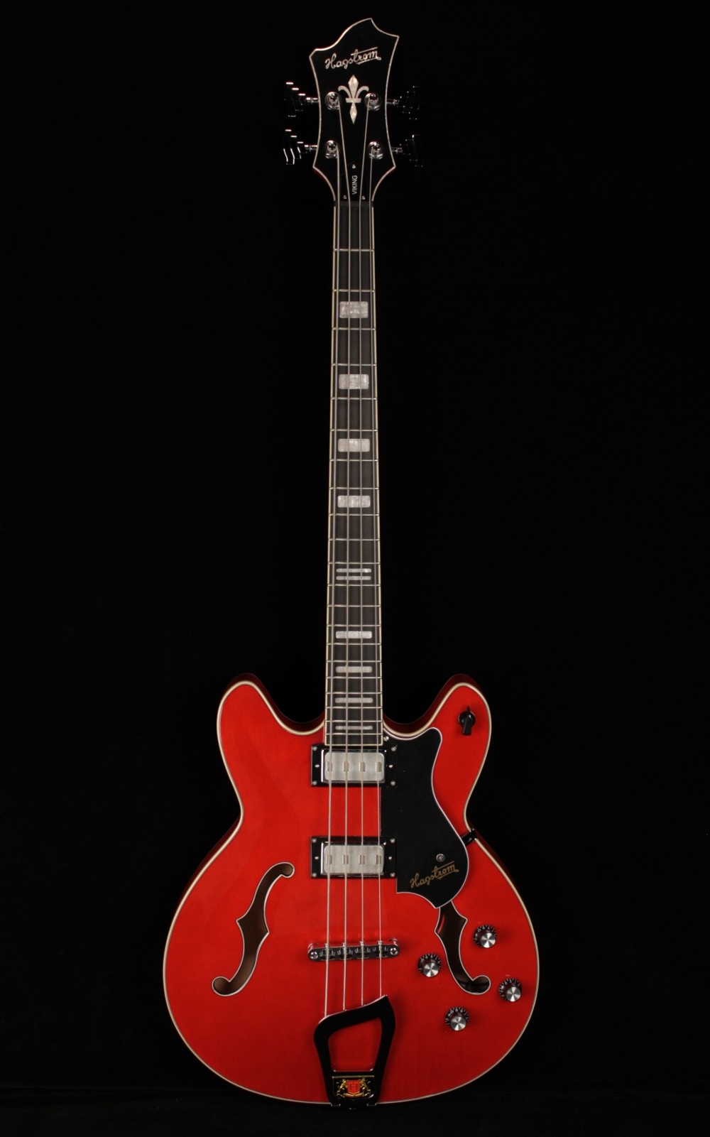 Hagstrom Viking Bass - Wild Cherry Transparent