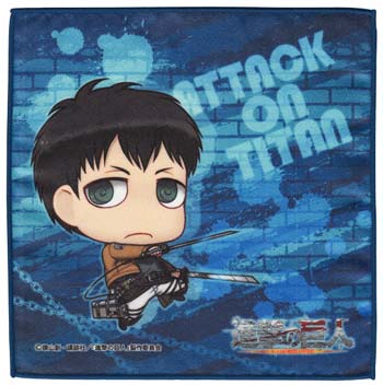 ผ้าเช็ดหน้า Attack on Titan Chimi Bertolt Hoover (แท้)