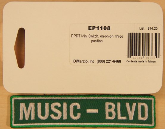DiMarzio 3-Position On/On/On DPDT Mini Switch