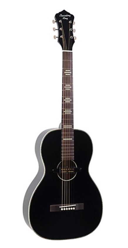 Recording King RPS-7-E Dirty 30s Single 0 Parlor Acoustic-Electric Guitar