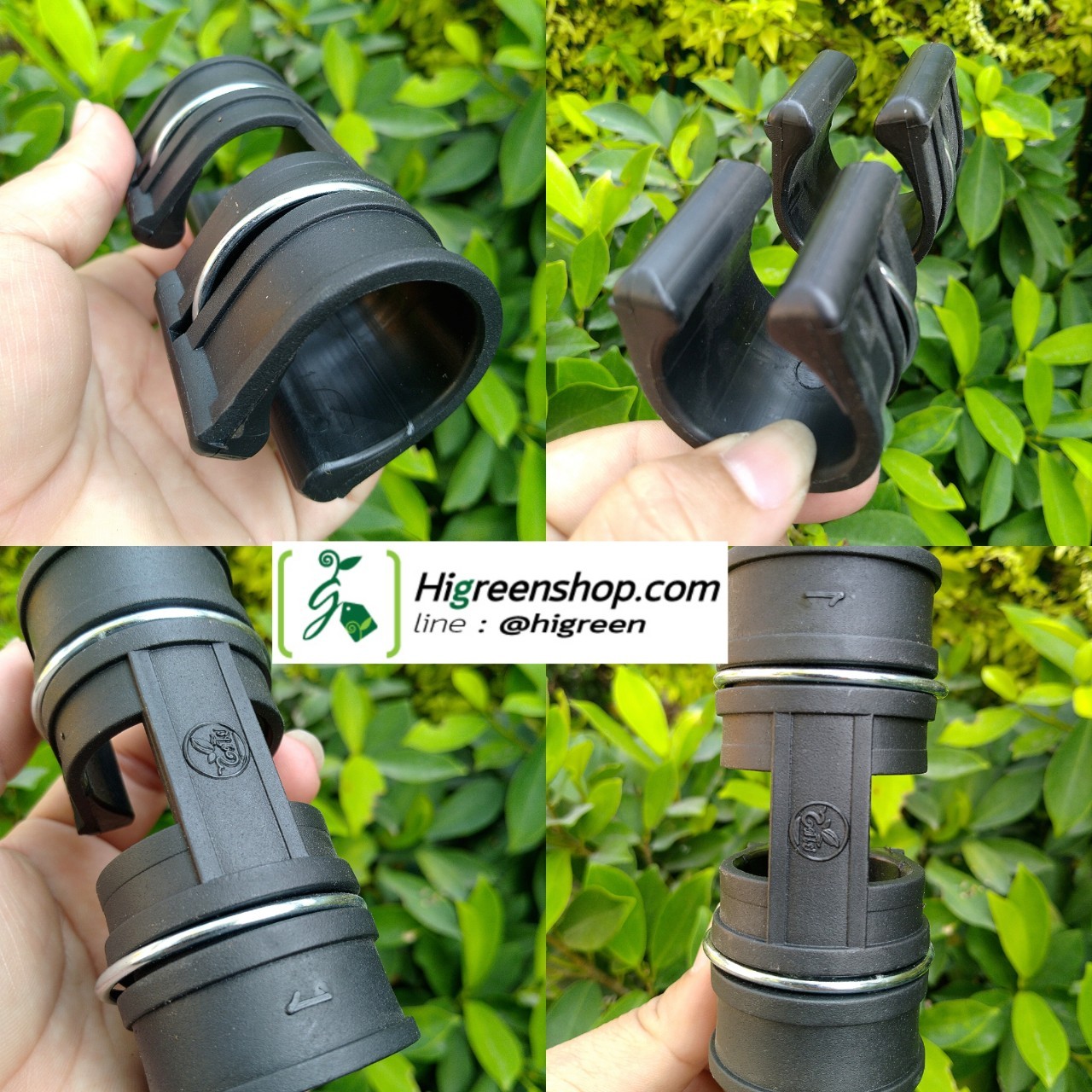 คลิปล็อคสีดำมีสปริง 1 นิ้ว 10 ตัว