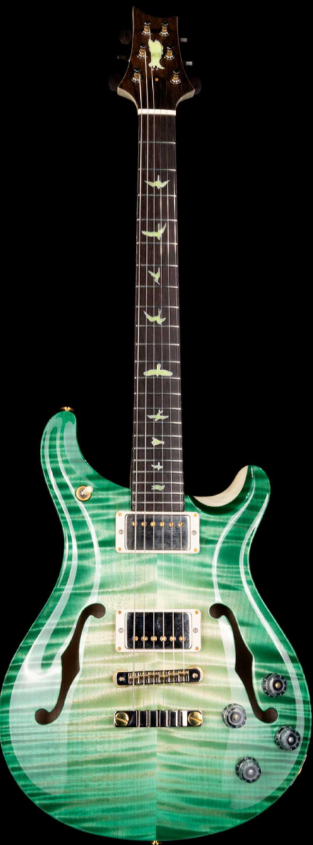 PRS Private Stock 9112 McCarty 594 Hollowbody II Brazilian Rosewood Board Key Lime Glow