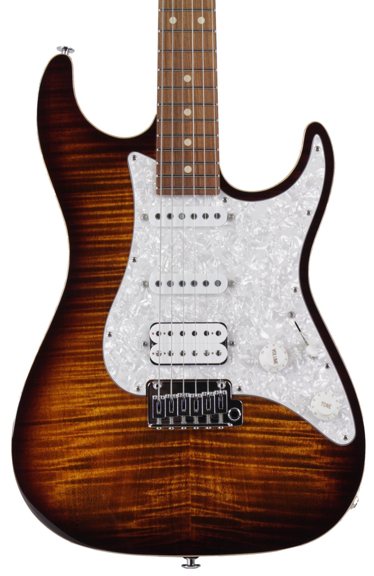 Suhr Standard Plus Guitar - Bengal Burst, Pau Ferro
