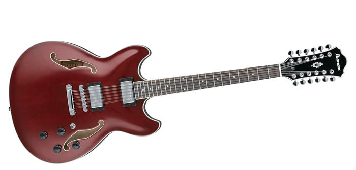 Ibanez Artcore AS7312 12-String Semi-Hollow Electric Guitar Transparent Cherry