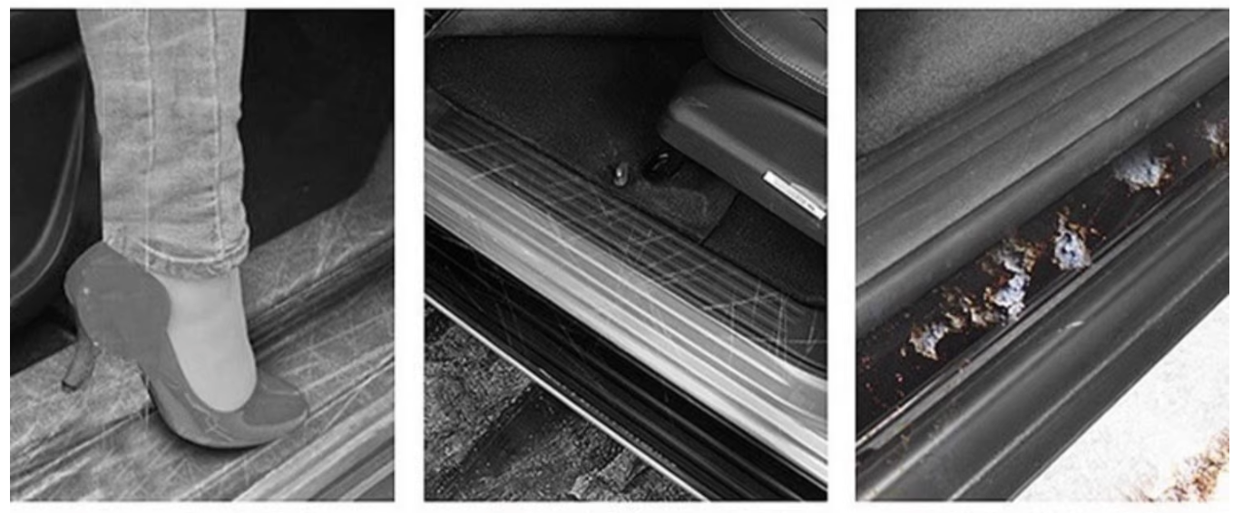 แผ่นกันรอย สครับเพรตกันรอย มีไฟ LED ของแต่งรถ Nissan SERENA e-POWER นิสสันเซเรน่า MPV