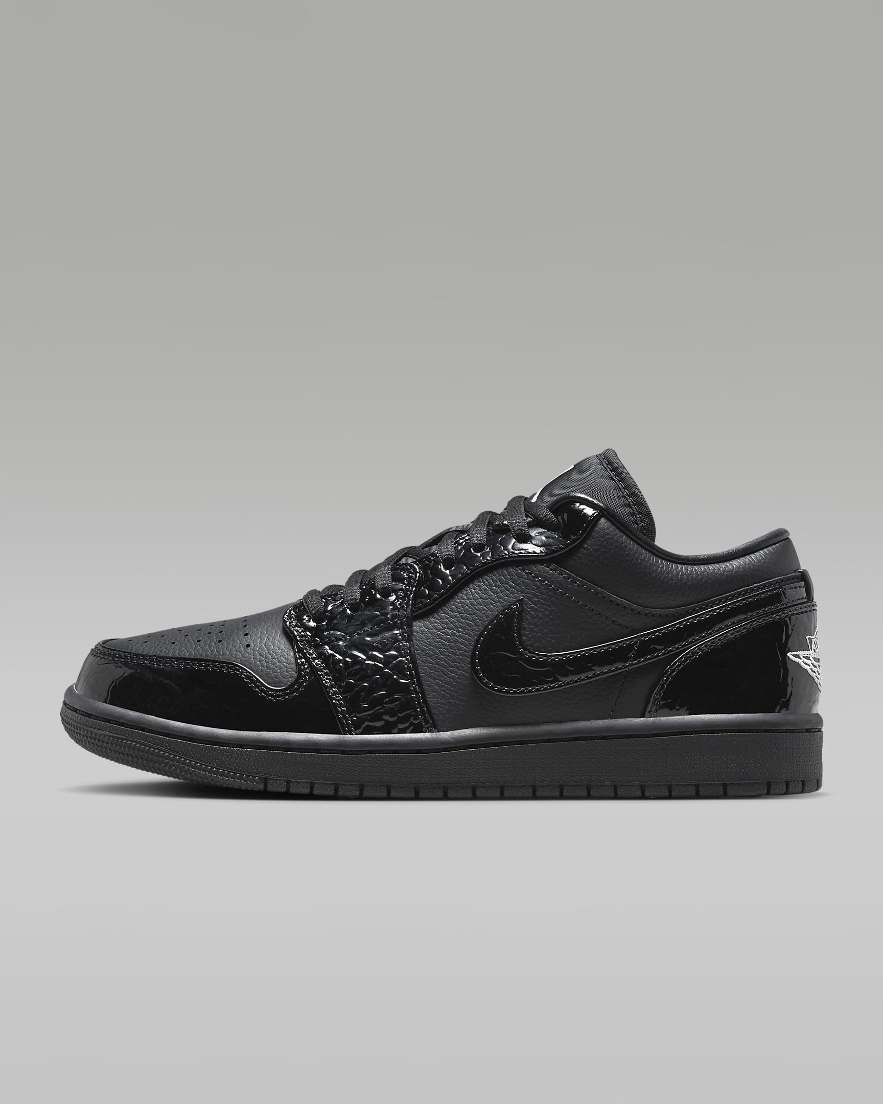 Nike Air Jordan 1 Low Black Croc