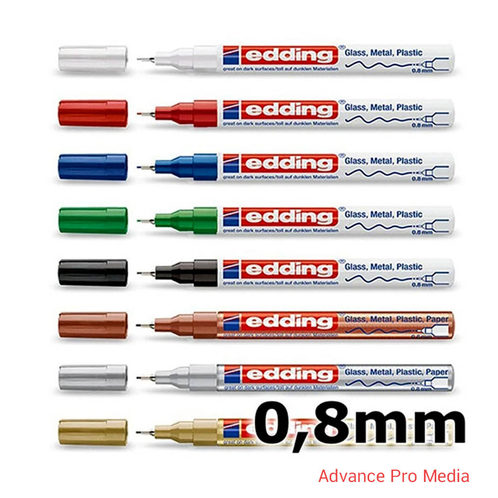edding 780 ปากกาเพ้นท์หัวเข็ม เขียนเหล็ก เขียนอลูมิเนียม เขียนแก้ว เขียนพลาสติก เขียนโลหะ ผลิตจากญี่ปุ่น