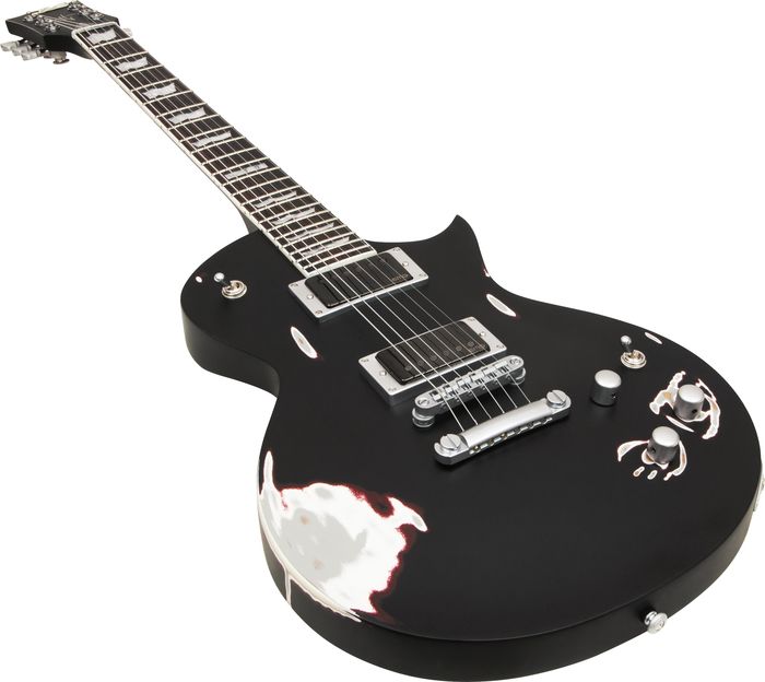 ESP James Hetfield Truckster Electric Guitar Distressed Satin Black