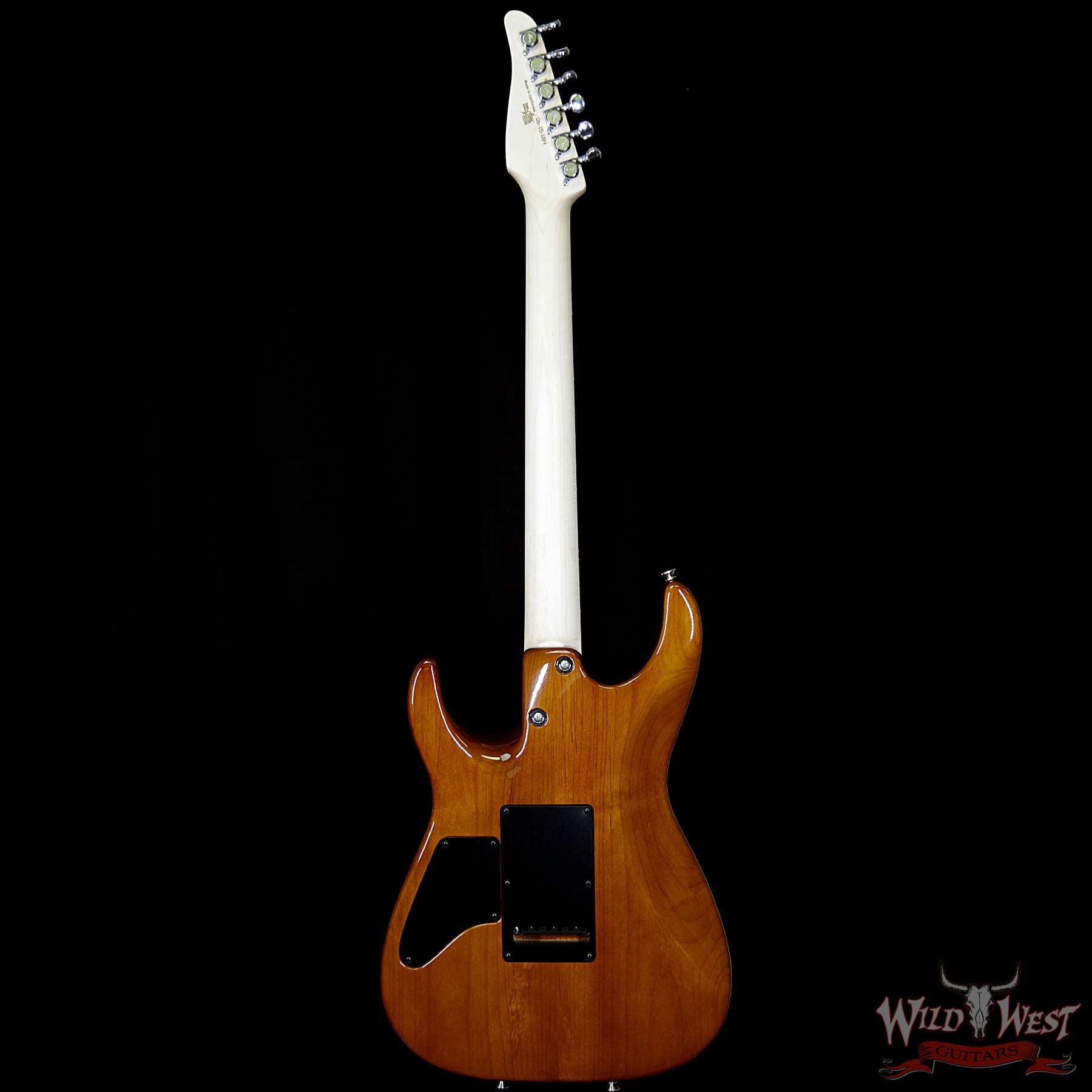 Tom Anderson Angel HSH w/ VA Booster Flame Top on Alder Rosewood Fingerboard - Natural Purple Burst