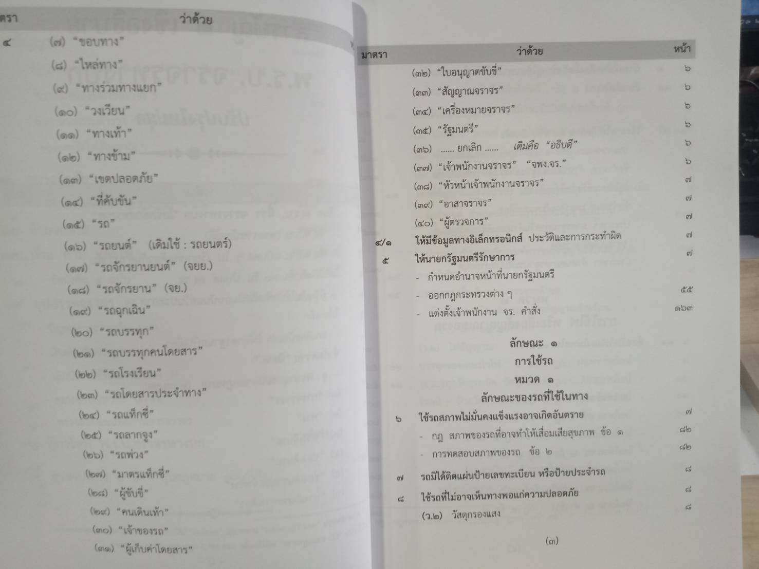 พระราชบัญญัติจราจรทางบก ฉบับสมบูรณ์ เล่มกลาง 2562