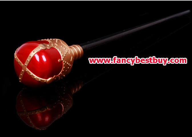 คทาสำหรับชุดเจ้าชาย ชุดกษัตริย์ ชุดพระราชา สีน้ำเงินทอง ยาว 40 ซม.