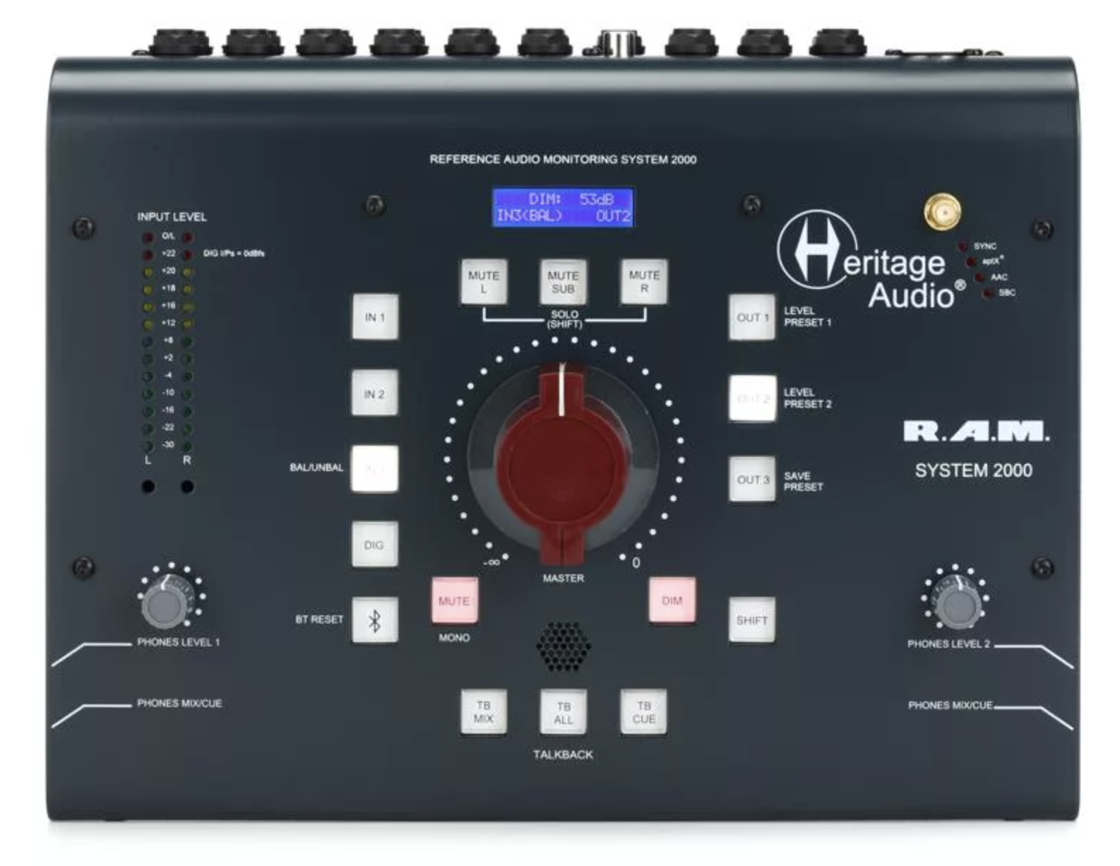 Heritage Audio RAM System 2000 Desktop Monitoring System with Bluetooth