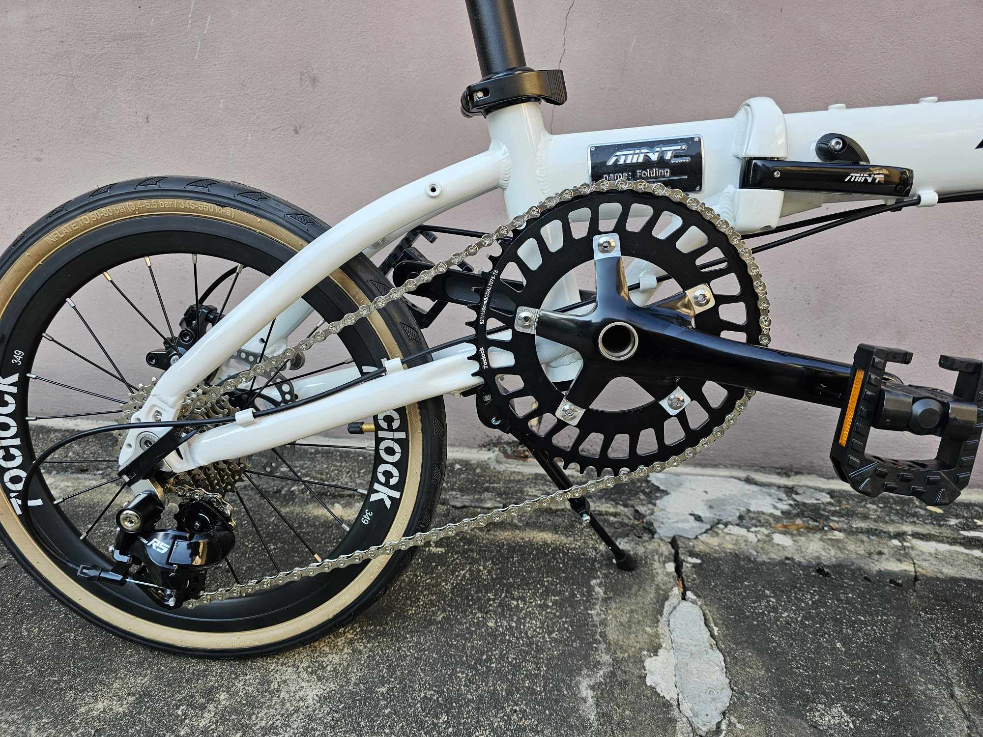 รถพับ Mint T9-349 Alu Disc ขนาด 16"-349 9SP