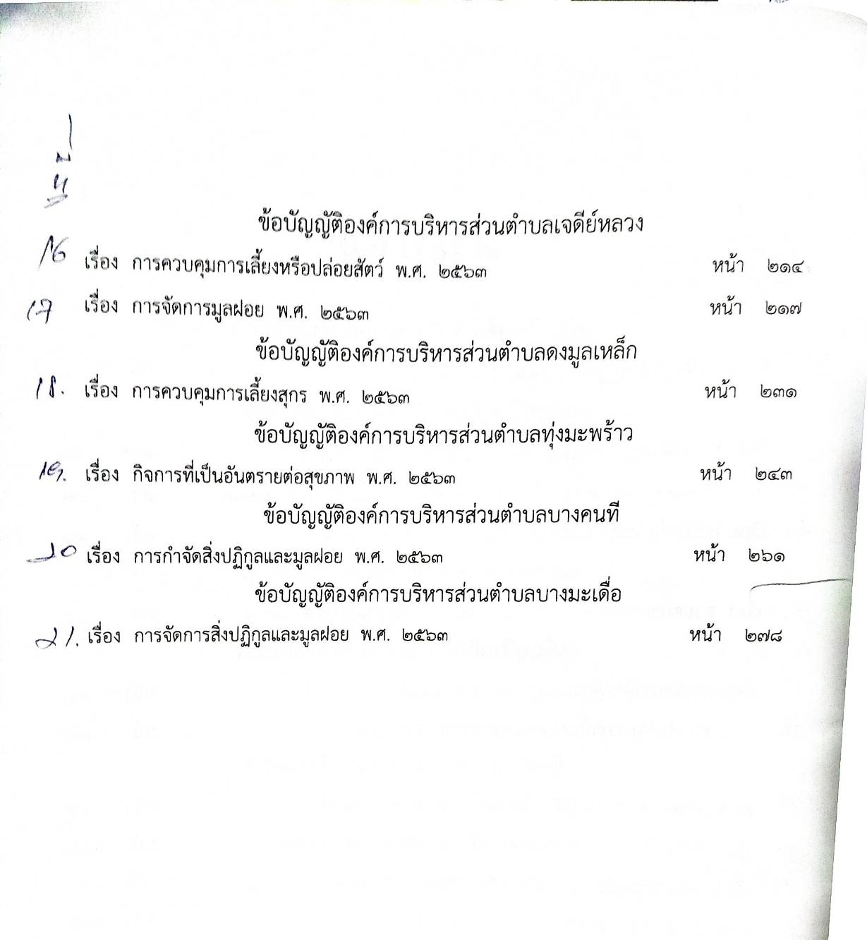 ข้อบัญญัติองค์การบริหารส่วนตำบล ( ตอนพิเศษ 139) พ.ศ. 2566