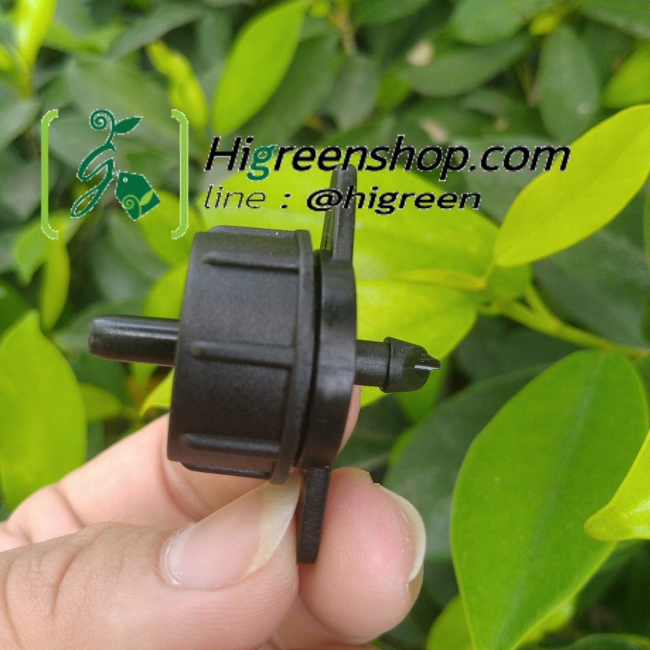 หัวน้ำหยด สำหรับรดน้ำต้นไม้ 4 ลิตร/ชั่วโมง สีดำ (แพ็ค 10 ตัว)