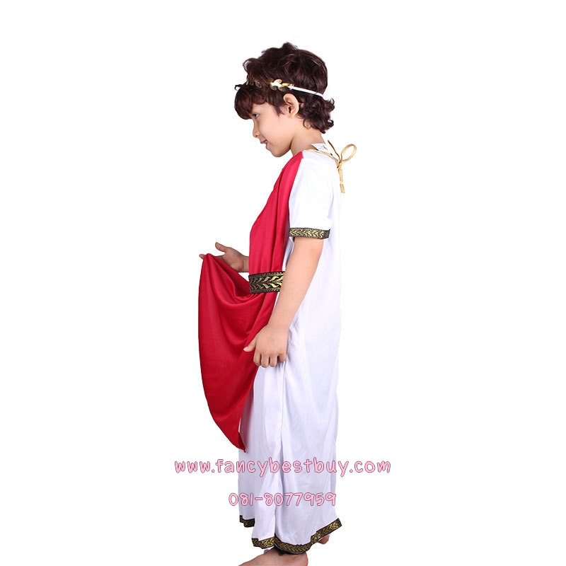 ชุดแฟนซีเด็ก ชุดประจำชาติกรีก-โรมัน สำหรับใช้เป็นชุดประจำชาติอาณาจักรกรีก-โรมัน Size L