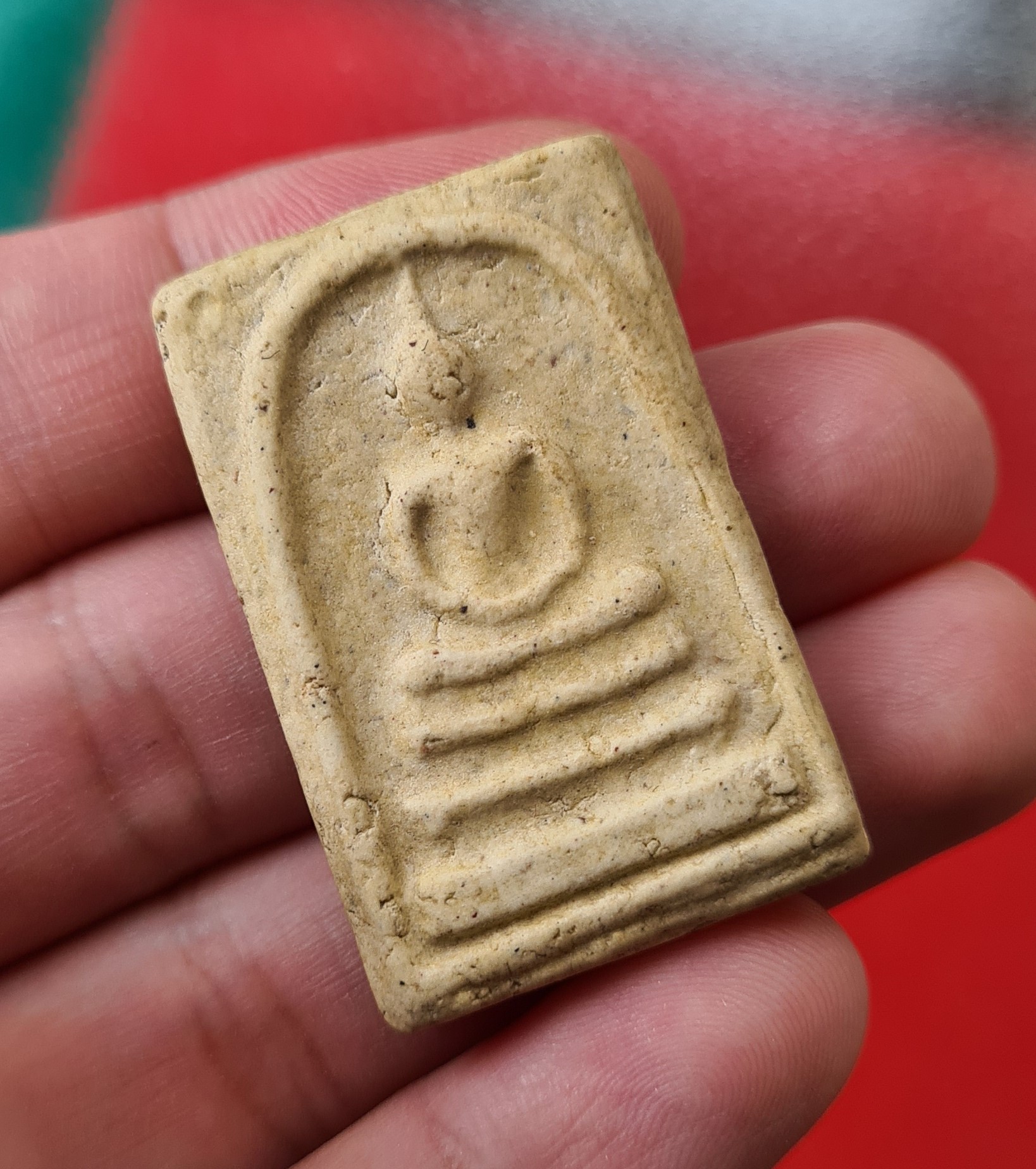 พระผงสมเด็จโต จารยันต์นะโมตาบอด โดยหลวงพ่อเล็ก วัดท่าขนุน จารด้วยมือท่านเอง ตามตำรับหลวงพ่อกวย วัดโฆสิตาราม ชินบัญชร ป้องกัน แคล้วคลาด ดีนักแลฯ