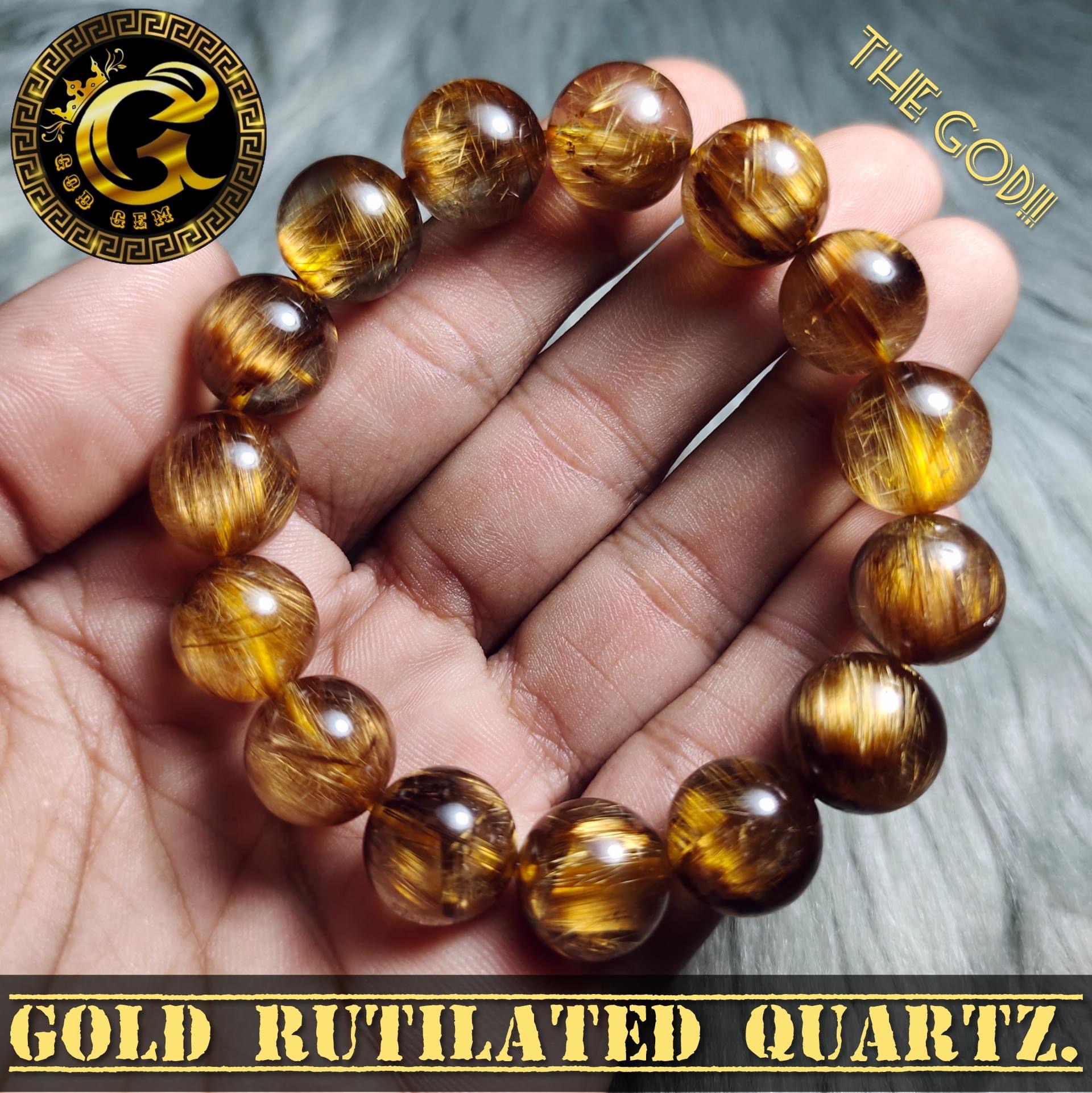 ข้อมือหิน ไหมทองนางพญาเสือโคร่ง✨ The God!!