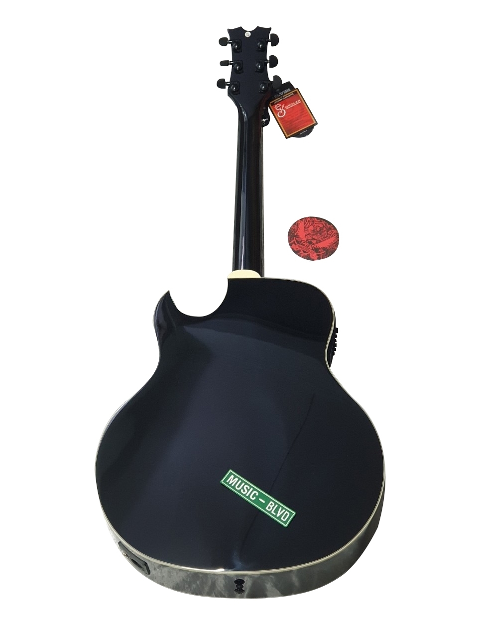 Dean Dave Mustaine Mako Glory Acoustic-Electric Guitar Flag Graphic