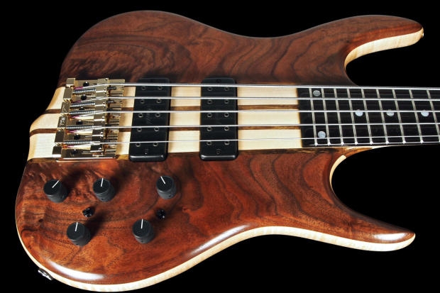 Ken Smith 2016 5TNV 5-String Bass Figured Walnut w/ 18v Preamp - Oil