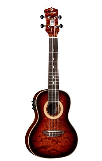 Luna Guitars 15th Anniversary Koa Concert Acoustic-Electric Ukulele Gloss Natural