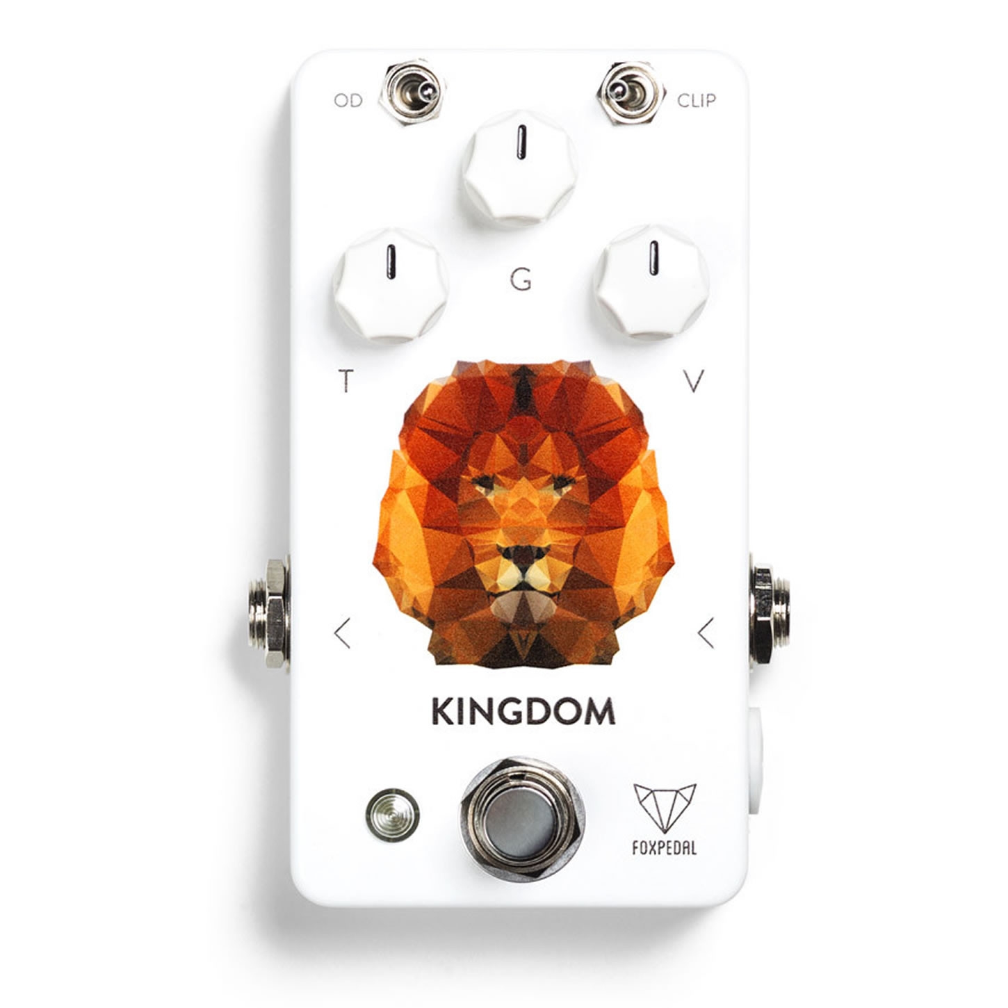 Foxpedal The Kingdom Transparent Overdrive White Polygon Lion