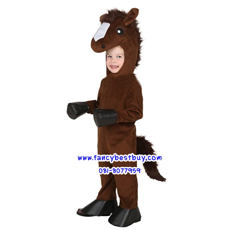 ชุดลา ชุดม้าแคะ Donkey สำหรับการแสดง ใช้ได้ทั้งเด็กชายหญิง S 100-110, M 110-120, L 120-135, XL 135-145