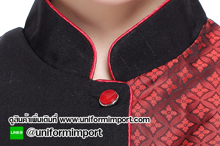 เสื้อพนักงานต้อนรับลายไทย