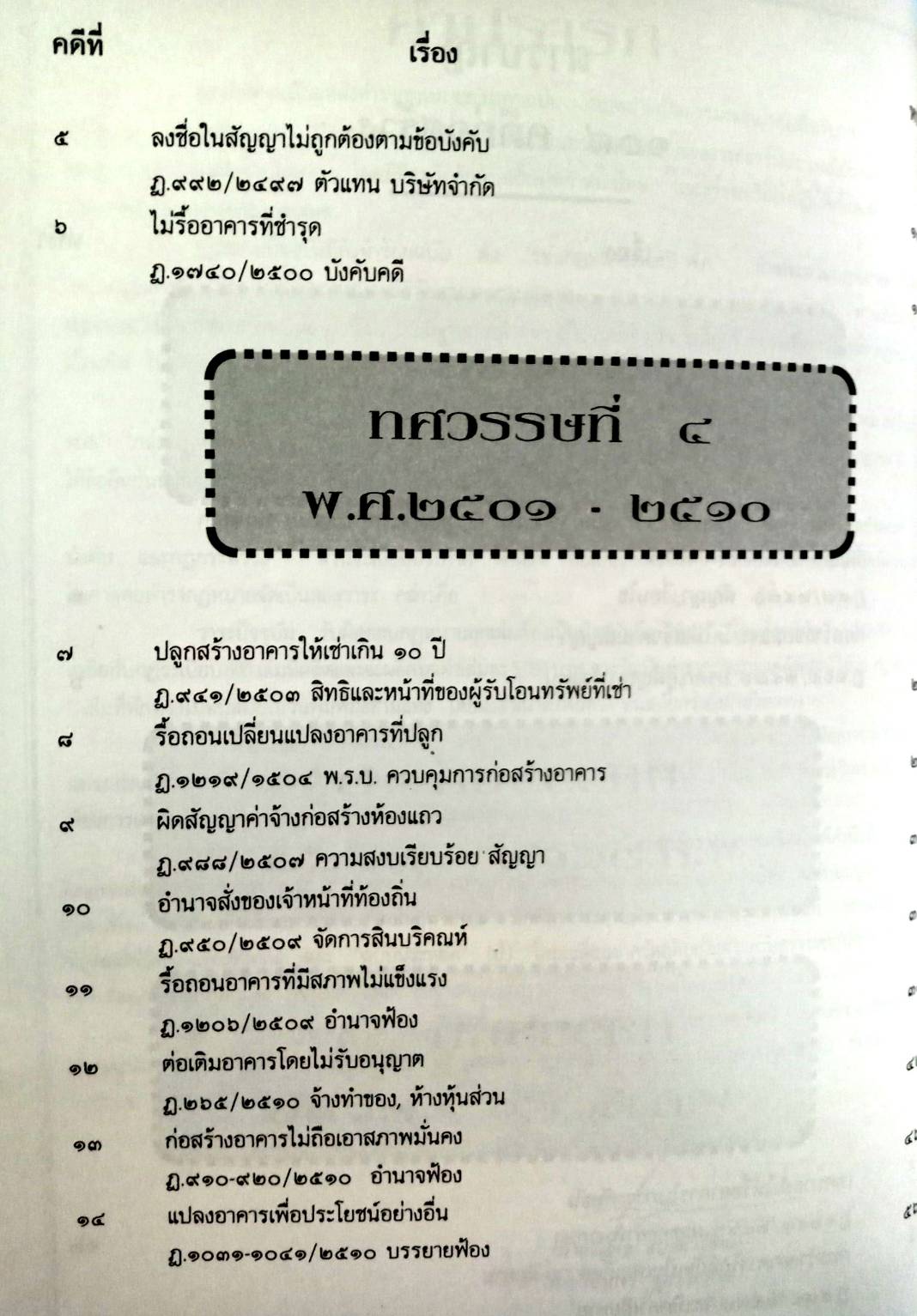 108 คดีก่อสร้าง :ผิดแบบ อาคารเสียหาย รื้อถอน รุกล้ำ อายุความ ฯลฯ (หนังสือเก่า มือ1)