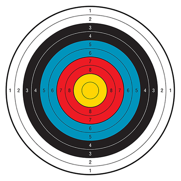เป้ายิงธนู เป้าปืนบีบีกัน BB gun เป้าธนู 4 สี (แพ็ค 20 แผ่น)