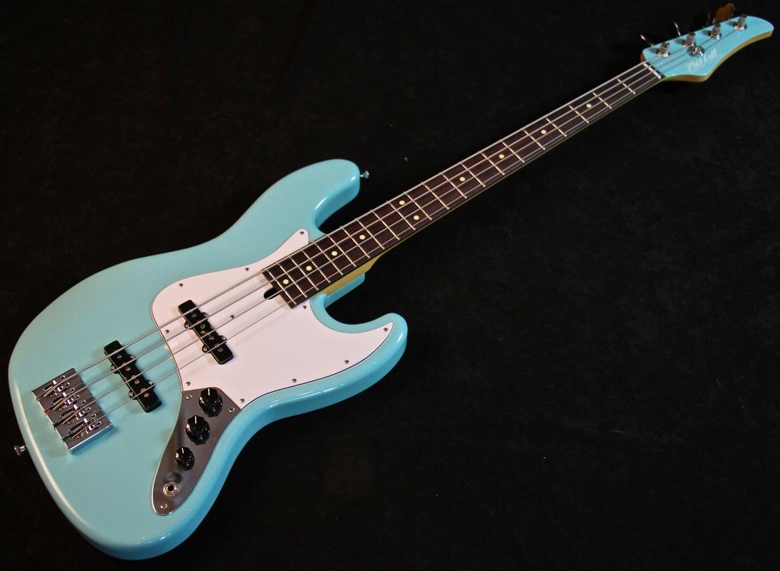 Mike Lull V4 Daphne Blue Jazz Bass Guitar Matching Headstock