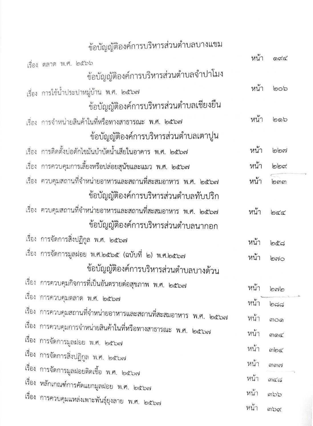 กฎหมายใหม่ ตอนที่ 142/144 รวมข้อบัญญัติองค์การบริหารส่วนตำบล