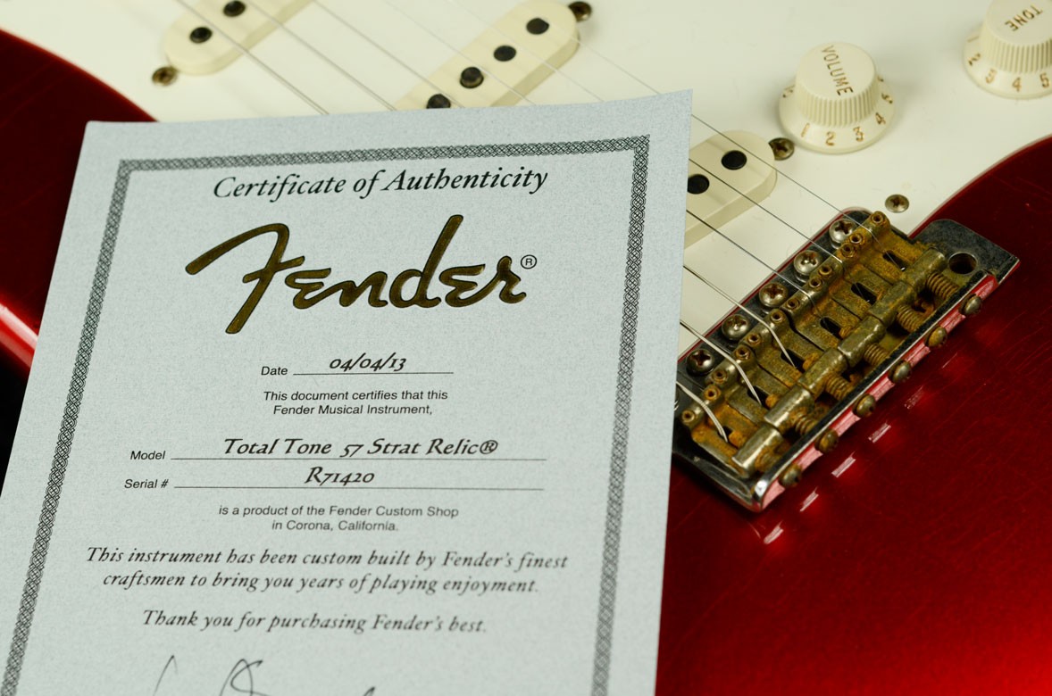 Fender Total Tone 57 Strat - Candy Apple Red - Relic - R71420