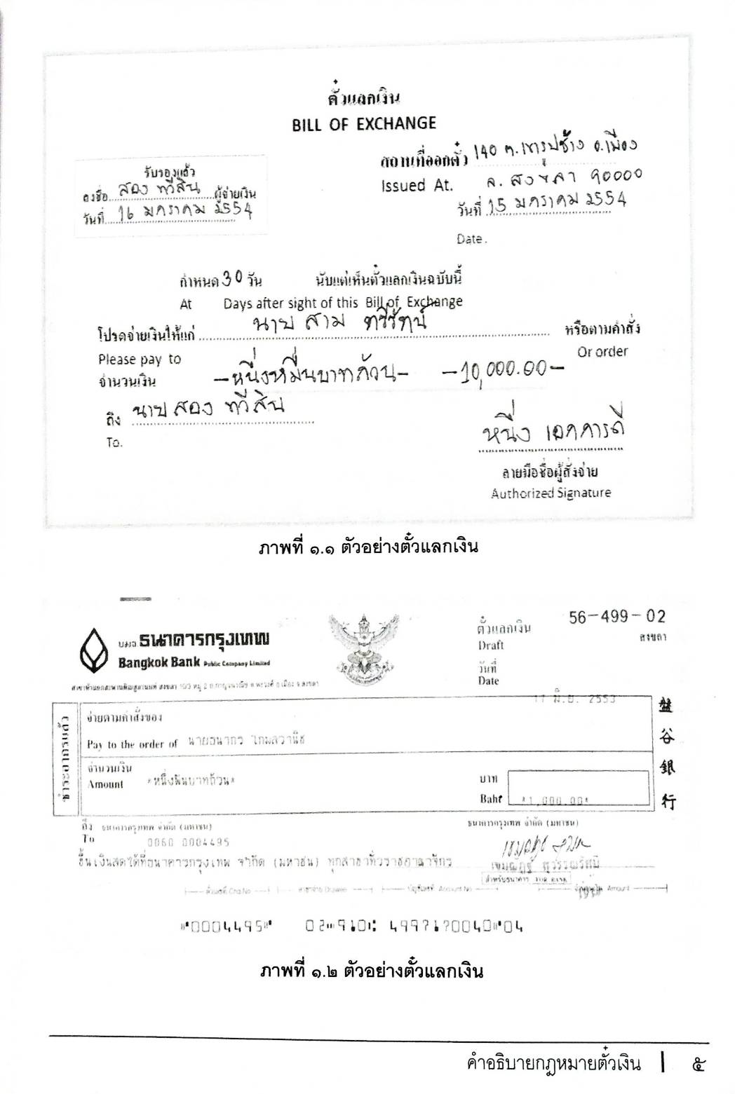 คำอธิบายกฎหมายตั๋วเงิน อ.ธนากร