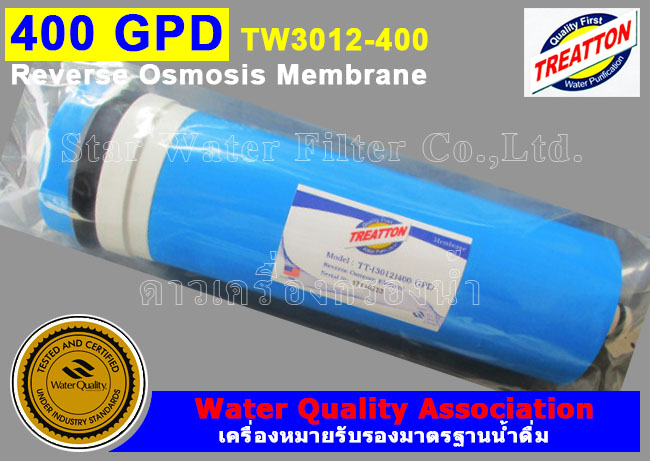 ไส้กรองน้ำ RO Membrane TT-3012-400 GPD Treatton