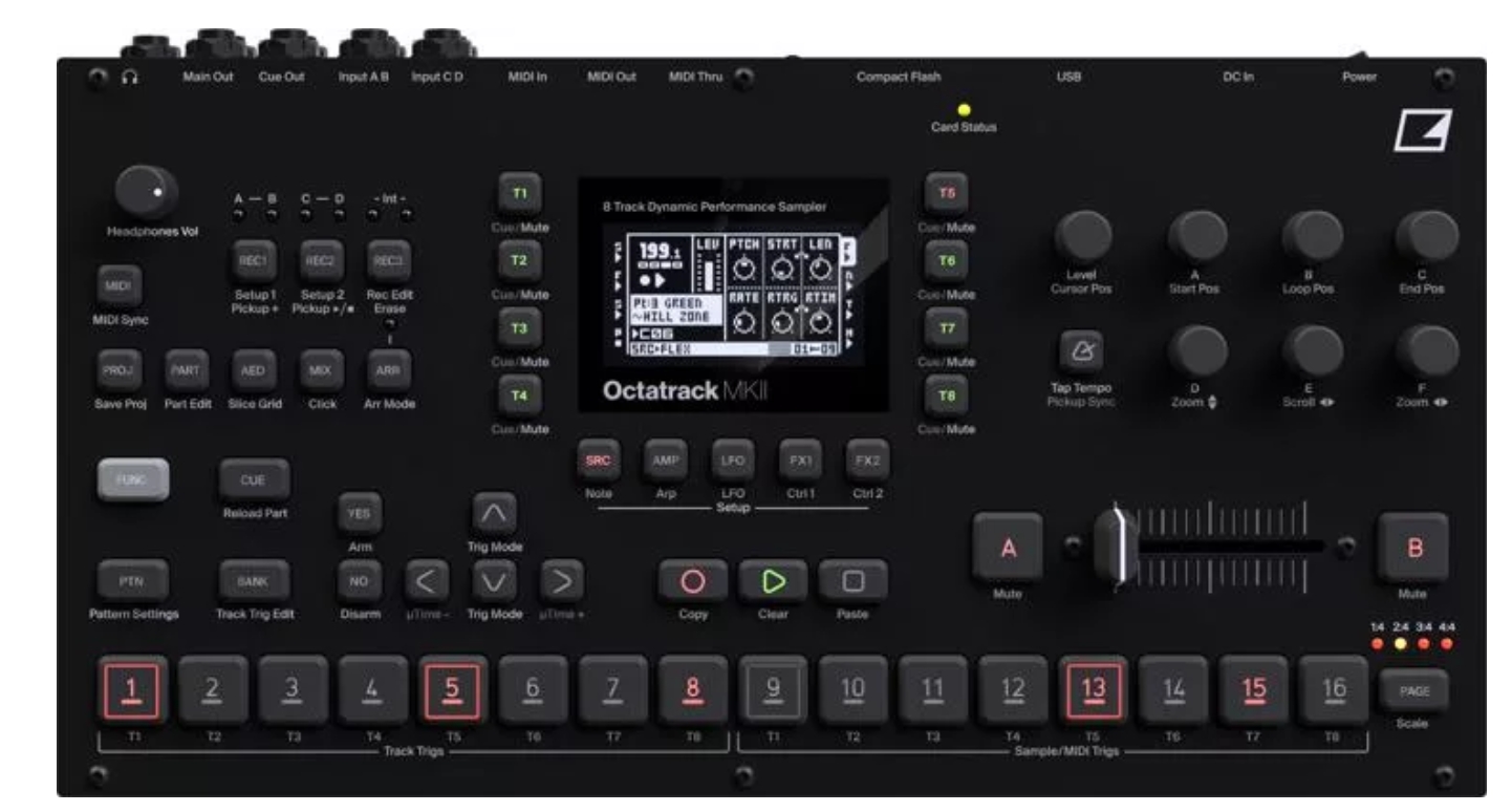 Elektron Octatrack MKII 8-track Performance Sampler (Gray, Black)