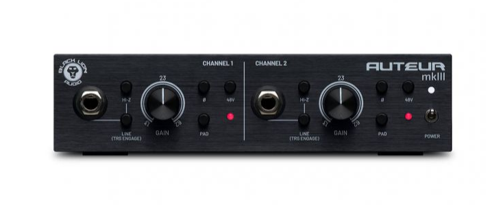 Black Lion Audio Auteur MkIII Dual Microphone Preamp