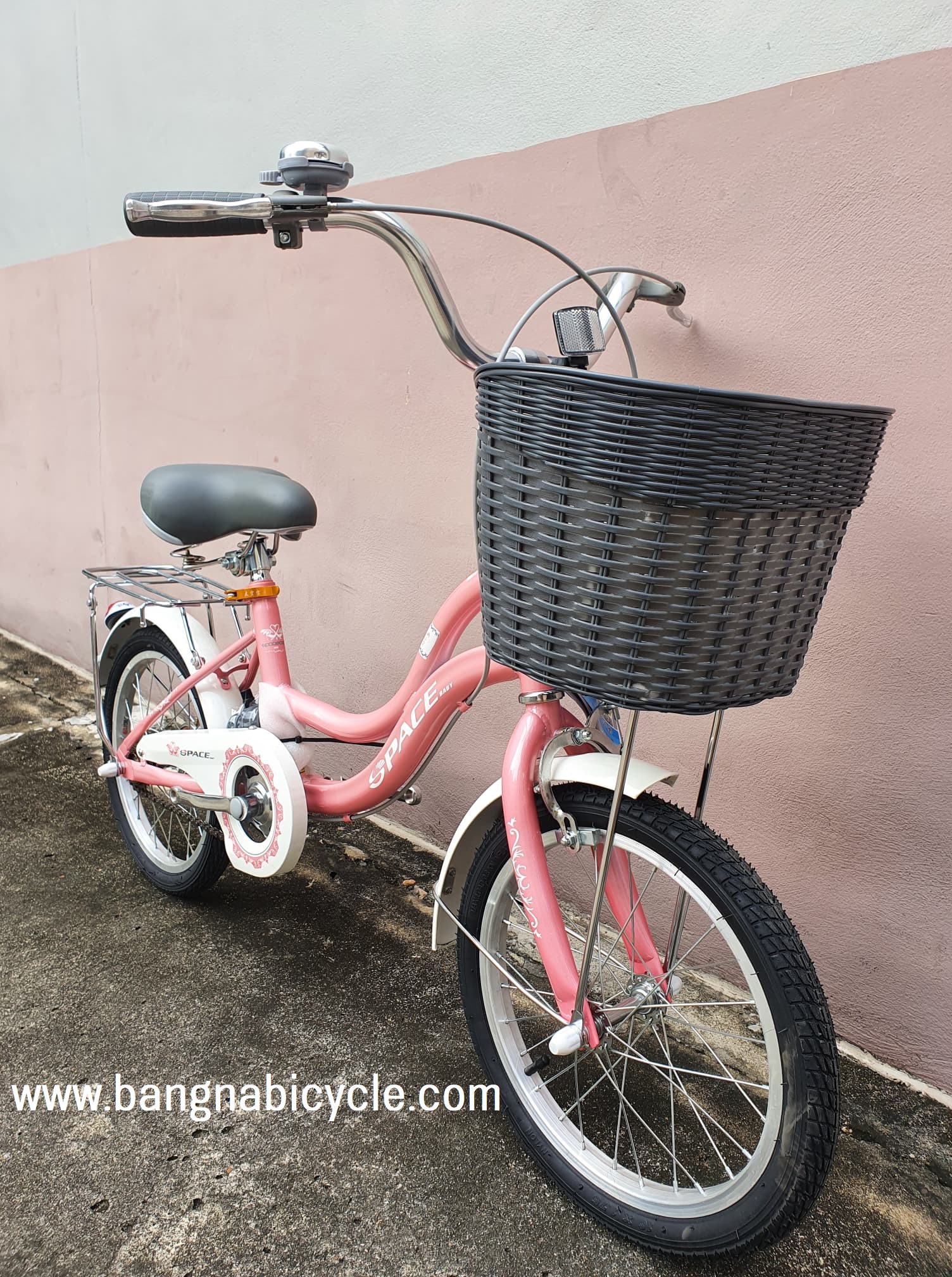 รถจักรยานเด็กผู้หญิง Spacebaby 16 นิ้ว