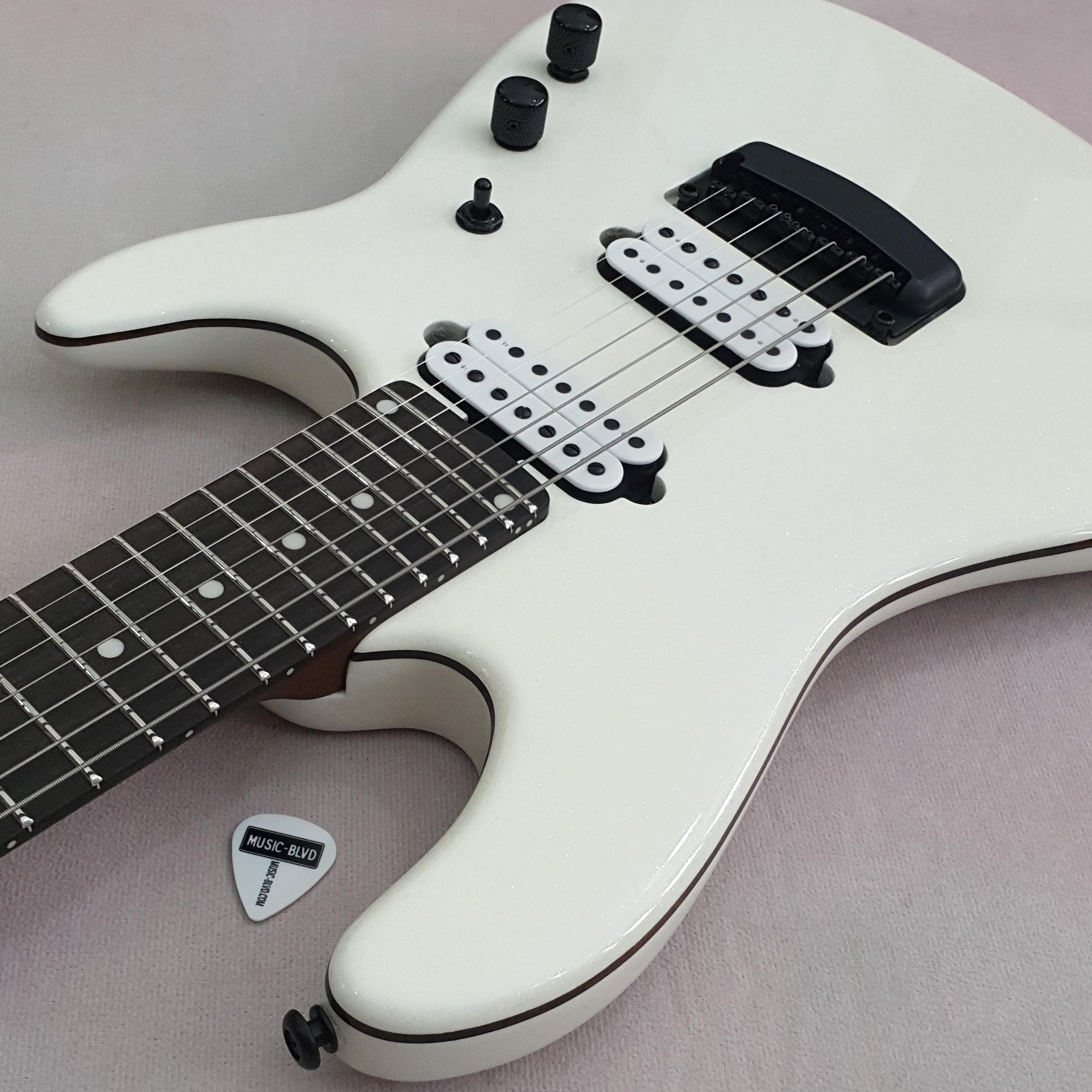 Ernie Ball Music Man Jason Richardson 7-String Cutlass Empress White