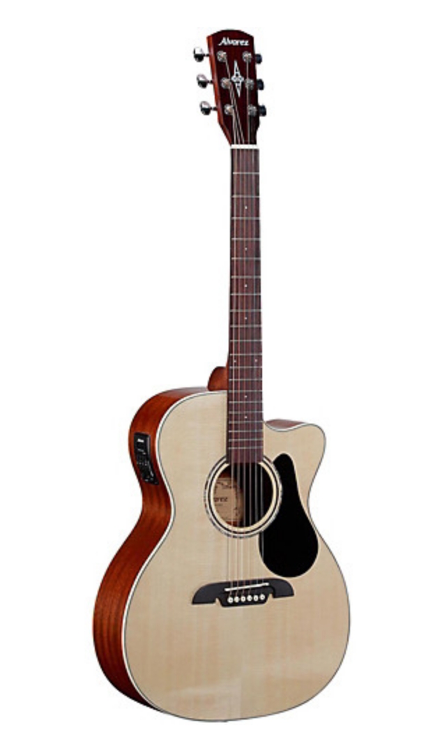Alvarez RF26CE OM/Folk Acoustic-Electric Guitar Natural
