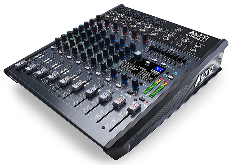 Alto Live 802 8-Channel/2-Bus Mixer with DSP and USB
