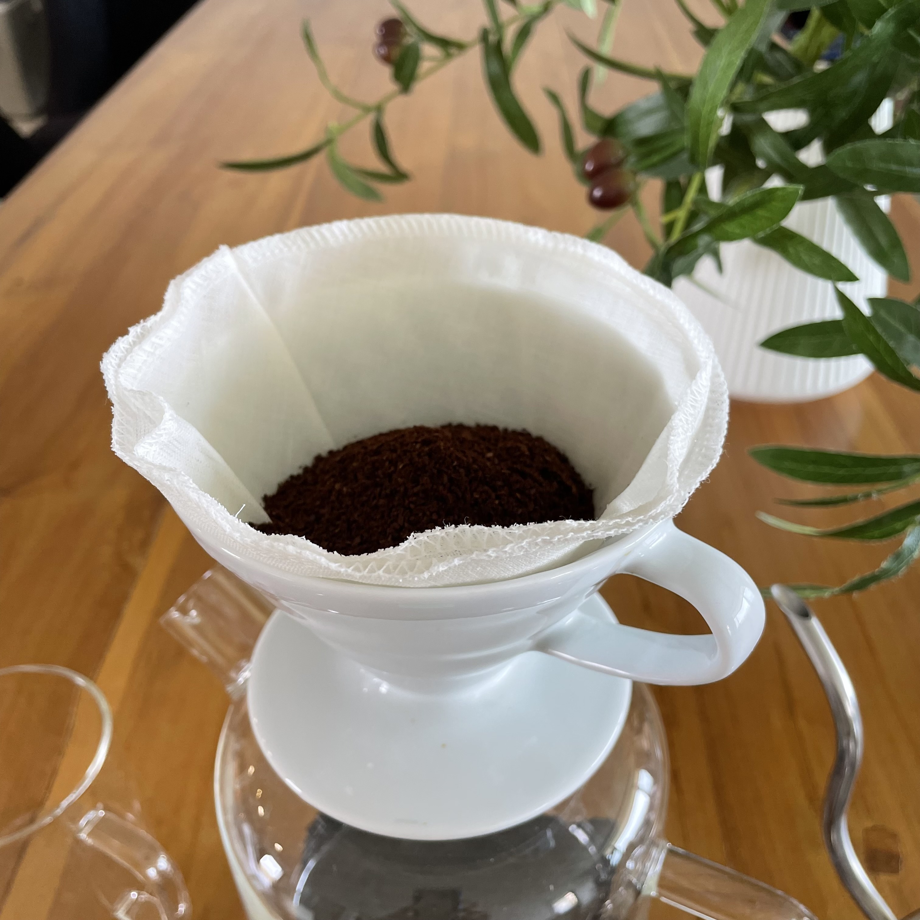 ที่กรองกาแฟดริป สำหรับ Hario V60 02 แบบผ้า 2 ชั้น, Tanors รุ่นโคนกรวยแหลม