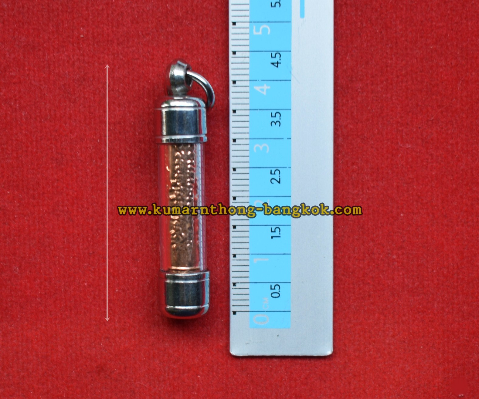 ตะกรุด ยันต์8แถว วัดบางพระ (หลวงพ่อเปิ่น) จ.นครปฐม ขนาดพกพา กว้าง 4ซม. ออกบูชา ปี2554