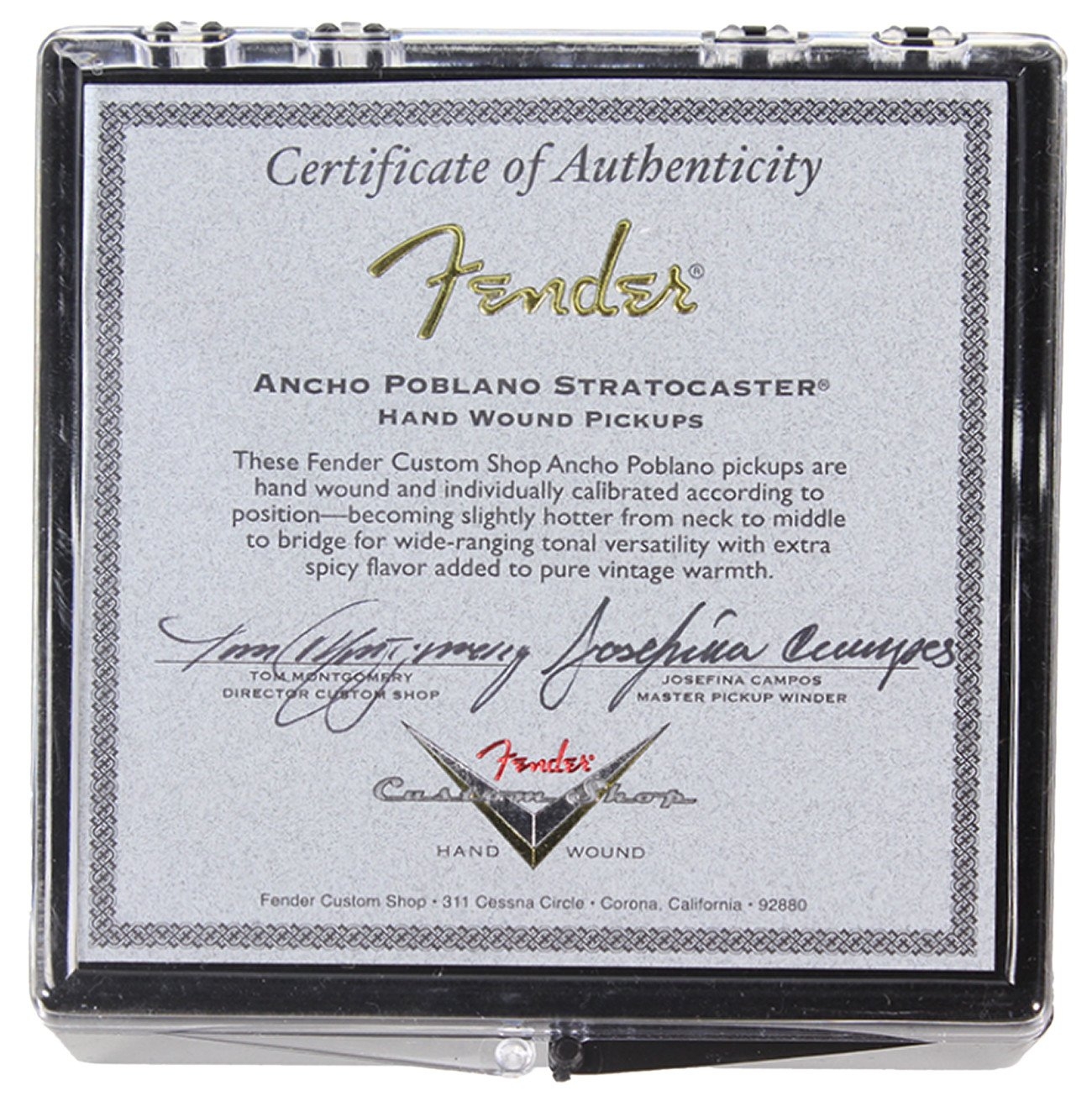 Fender Custom Shop Ancho Poblano Stratocaster Pickups