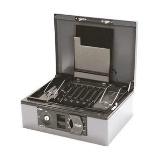 ตู้เซฟ กุญแจ/รหัสตายตัว (เทา) คาร์ล Carl CB-8760