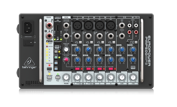 Behringer Europower PMP500MP3 8-channel 500W Powered Mixer