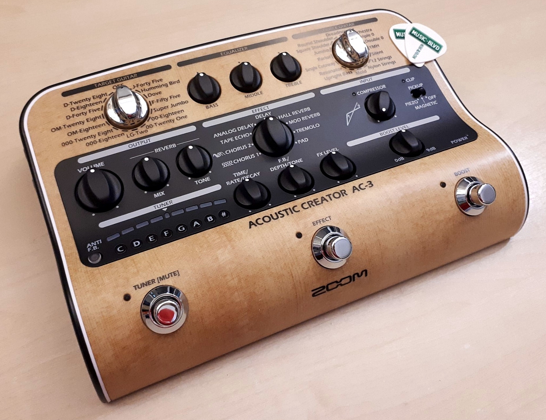 Zoom AC 3 Acoustic Creator Enhanced Direct Box