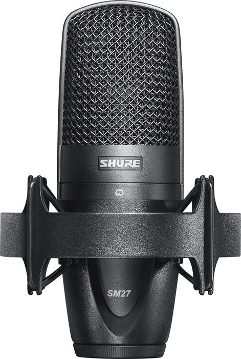 Shure SM27 Large Diaphragm Cond Mic w Case Shockmount and Bag