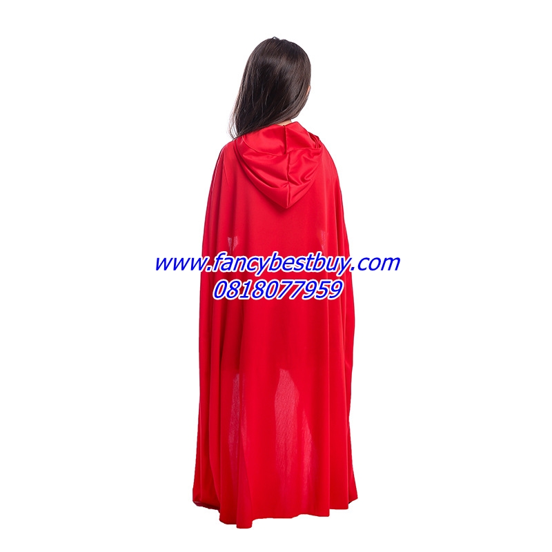 ชุดหนูน้อยหมวกแดง Red Hat Girl ชุดแฟนซีเด็กหญิง สีแดง แบบที่ 3 ขนาด XS(90-110), M(120-130)