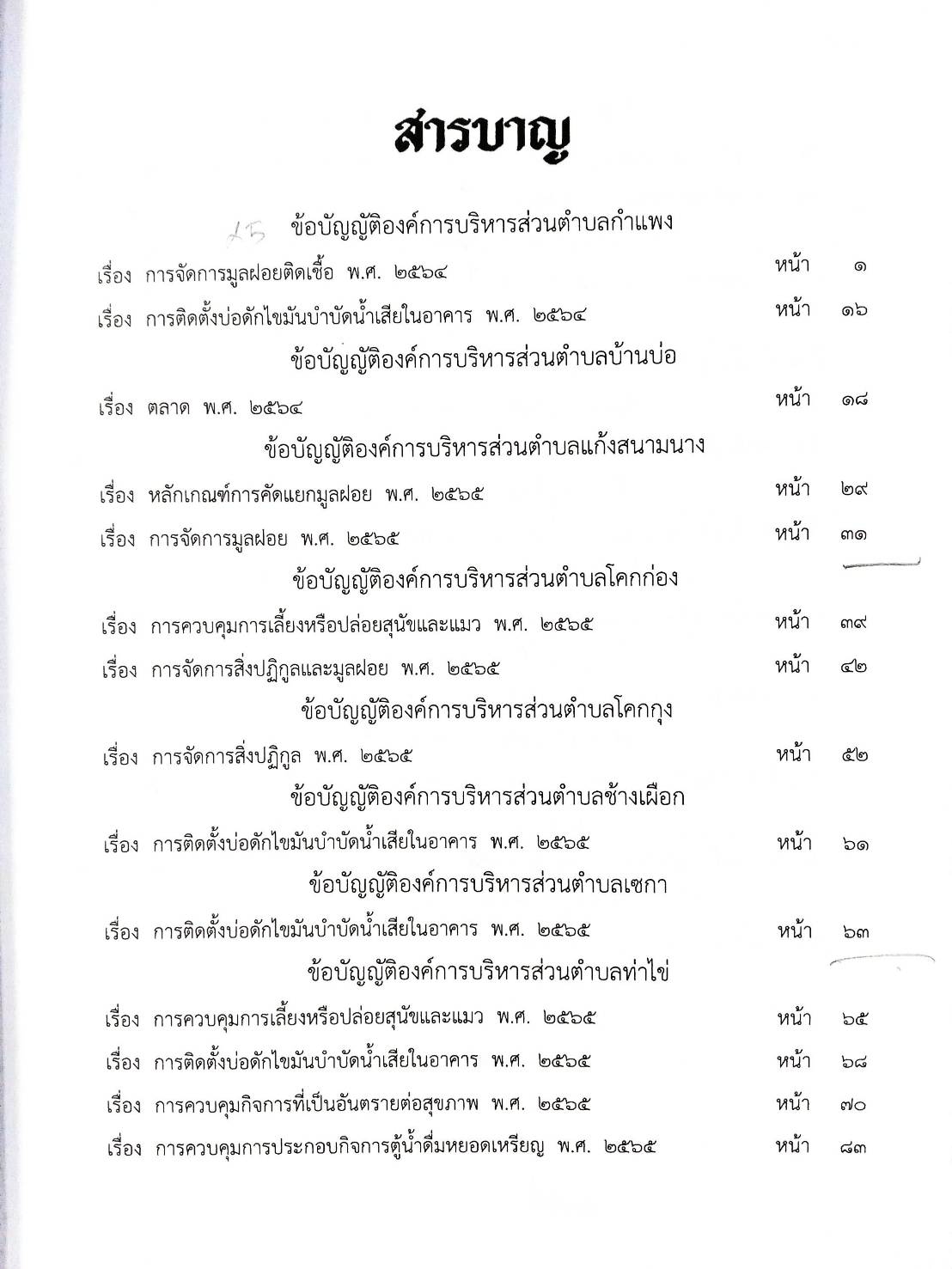 กฎหมายใหม่ปี 2567 ตอนที่ 347/67 25 ข้อบัญญัติองค์การบริหารส่วนตำบล